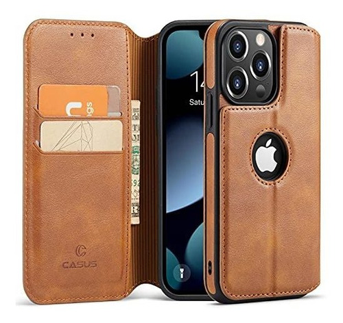 Funda Para iPhone 13 Pro/6.1/tipo Cartera/cuero Marron