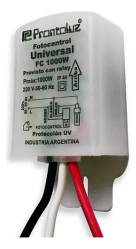 Fotocelula 1000w 4 Cables(oferta)todo Tipo Lampara Prontoluz