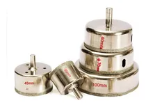 Comprar Serras Copo Diamantadas Vidro Ceramica 35-100mm Kit 5 Peças