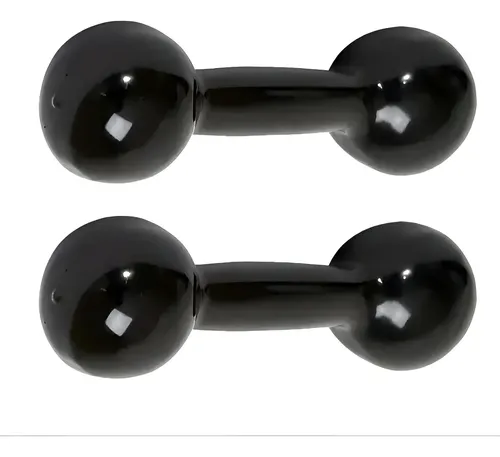 Kit Halter Fixo Emborrachado de 3 kg Extremesports para Treino e Musculação