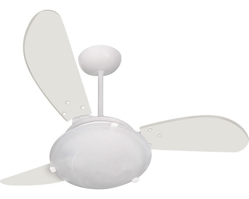 Ventilador De Teto Ventisol Sunny Com Lustre Branco