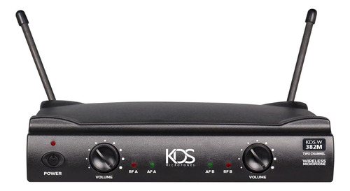 Microfone Duplo Bastão Sem Fio Kds-w382m Uhf Xlr Kadosh