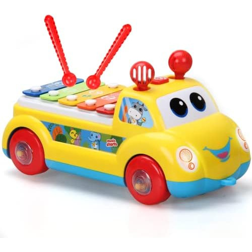 Baby Xilophone Musical Car Toy Niños Pequeños, 3 1 Re...
