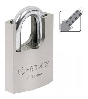 Ca.alta Seg,cil.bce,llave Abloy 40mm(3llaves) Hermex Chr