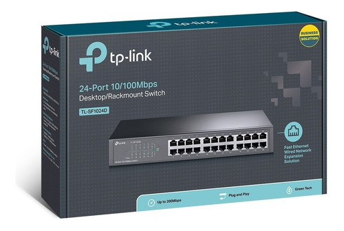 Imagen 2 de 3 de Switch Tp-link 24p 10/100 Tl-sf1024d