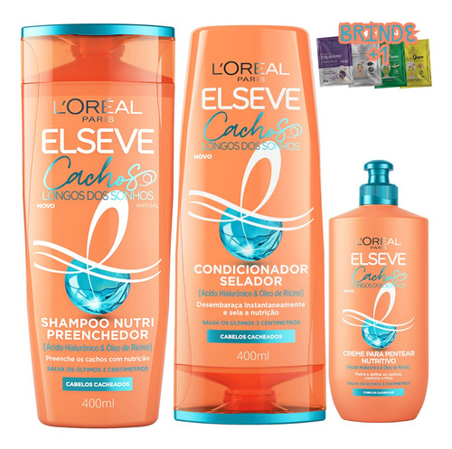 Shampoo Condicionador Elseve Creme Pentear Cachos Dos Sonhos