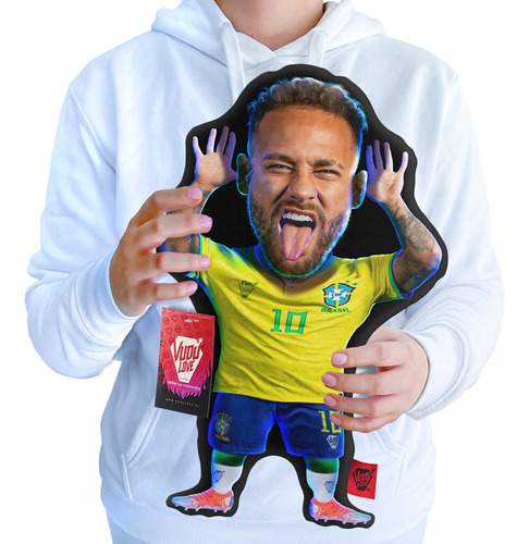 Cojín Neymar Jr. Chiquito Brasil 40cm Vudú Love