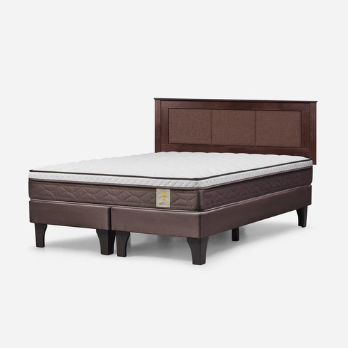 Cama King 180x200 Rosen New Style 4 Plus Respaldo Rachel
