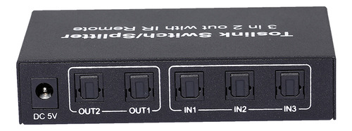 Interruptor De Control Splitter Switcher Ir Con 3x2 Spdif