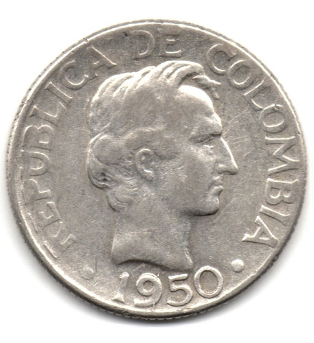 10 Centavos 1950 19/19 Bogotá Plata