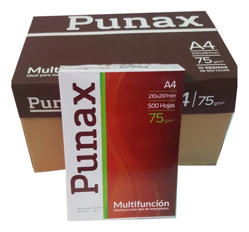 Imagen 3 de 5 de 5 Resmas A4 75gr Punax Ledesma (envio Gratis X 2 Cajas)