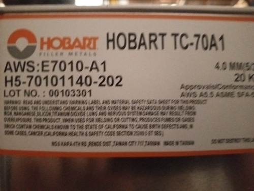 Electrodos Hobart E7010 A1