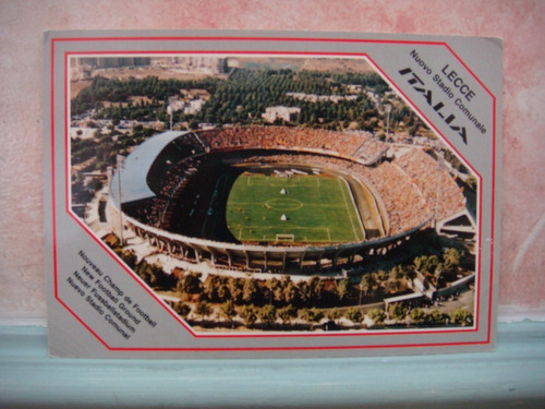 Cartão Postal Estadio Futebol Lecce Italia Usado Cp-30 