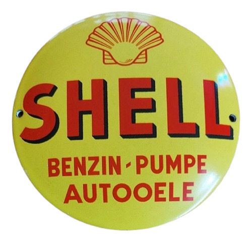 Cartel Shell Benzin Pumpe - A Pedido_exkarg