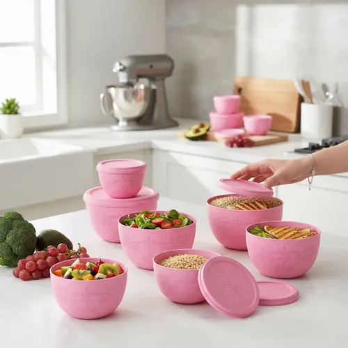 Conjunto 10 Potes Bowl Personalizado 1l Oliplast | MercadoLivre