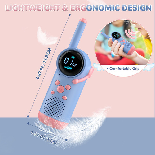 Walkie Talkies 2 Radios Rosa Niños Regalo Navidad 76
