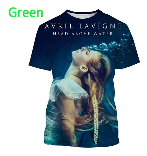 Camiseta Con Estampado 3d De La Cantante Pop Avril Lavigne T