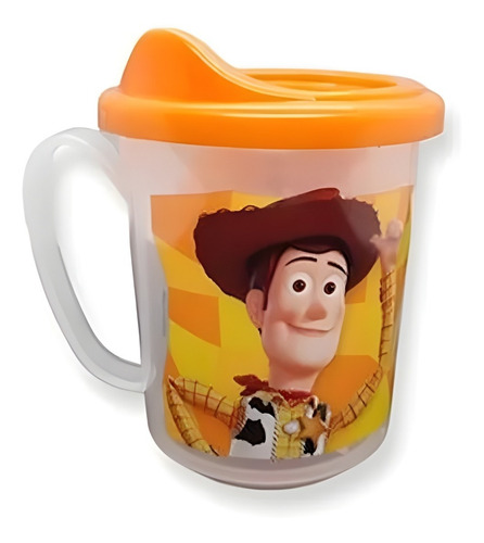 Vaso Con Tapa Piquito Toy Story Woody Buzz Jarrito