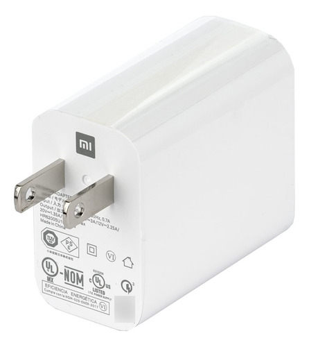 Imagen 1 de 2 de Cargador Xiaomi 33w Original Carga Rapida Usb-a 3a Ade Ramos