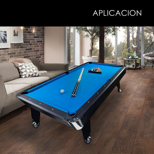 Mesa de Billar Arizone Pack0335 Mediana Profesional con Accesorios 2.1 X 1.2m Azul