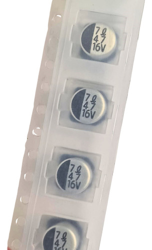 (10x) Capacitor Eletrolítico Smd 47uf 16v 6,3x5,4mm