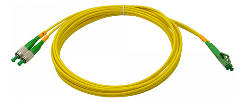 3mt Lc/apc-fc/apc Monomodo Sm Duplex Jumper Cable Fibra 9/12