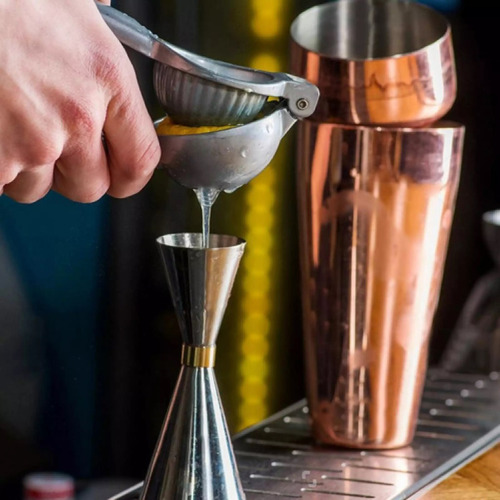 Imagen 5 de 10 de Jigger Slim Moño C/aro Dorado - 30 60ml Barman Coctelería