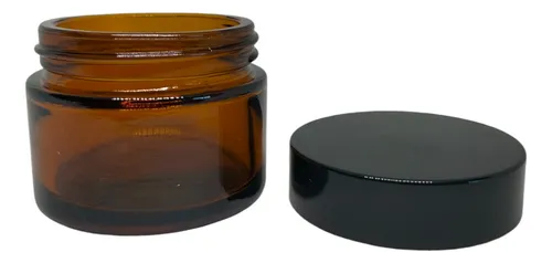 Envase De Vidrio Grande Para Crema De Lujo X 3 Und