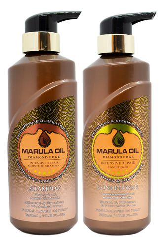 Marula Oil Kit Intensive Repair Shampoo + Enjuague 500ml 3c