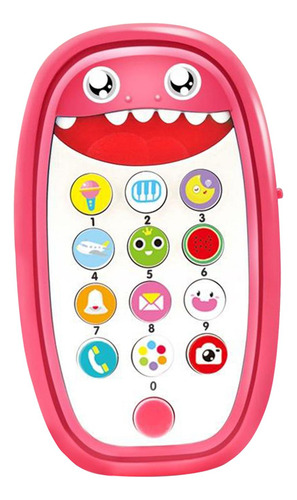 Crianças Shark Music Phone Toys Lights Music Play E Rosa