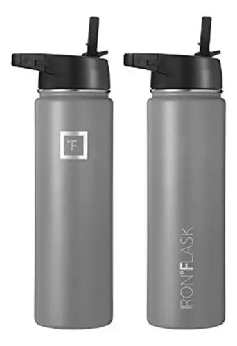 Termo Iron Flask Botella Deportiva 22 Onzas Gris
