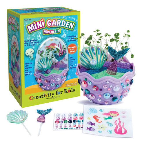 Creatividad Para Nios Mini Garden: Terrario De Sirena - Reg