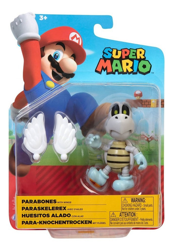 Muñeco Super Mario Figura Parabones Articulada 10cm 40457