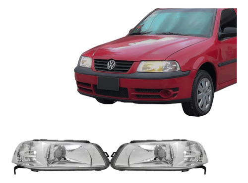 Juego Par Faroles Luz Vw Gol Country G3 1999 2000 2001 Cd