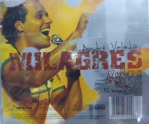Cd André Valadão Milagres Ao Vivo, Novo, Lacrado