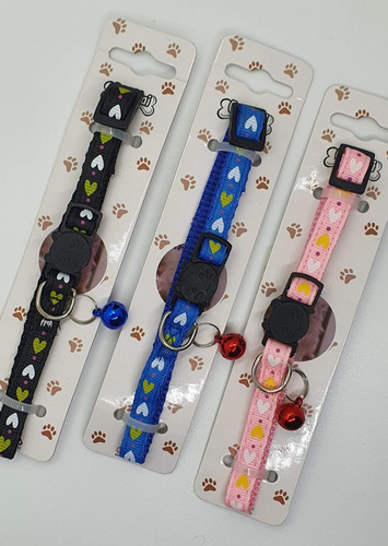 Collar Para Gato Anti Ahorque Ajustable Con Cascabel