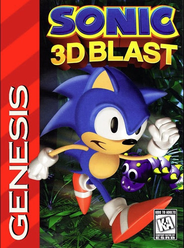 Cartucho Juego Sega Genesis Megadrive 16 Bit Sonic 3d Blast 