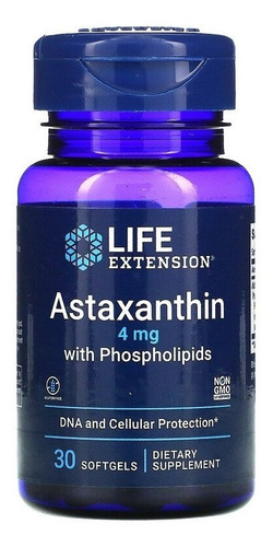 Life Extension Astaxantina 4mg C/ Phospholipids 30 Cps Top!