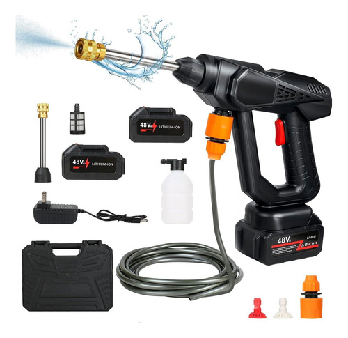 Hidrolavadora Inalámbrica Alta Presión + 2 Baterías + Extras