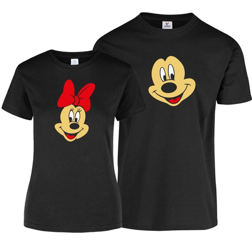 Playera Para Novios O Pareja 2 Pzas Couple Mickey Y Minnie