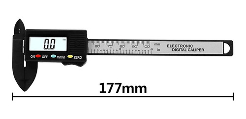 Calibrador Vernier Digital 10 Cm Fibra Carbono Pie De Rey