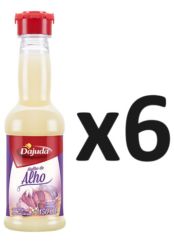 Pack X6 Salsa Premium De Ajo D'ajuda 150ml De Brasil- Lireke