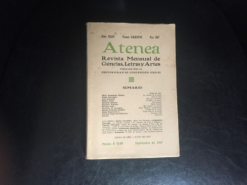 Revista Atenea Número 267 Septiembre 1947