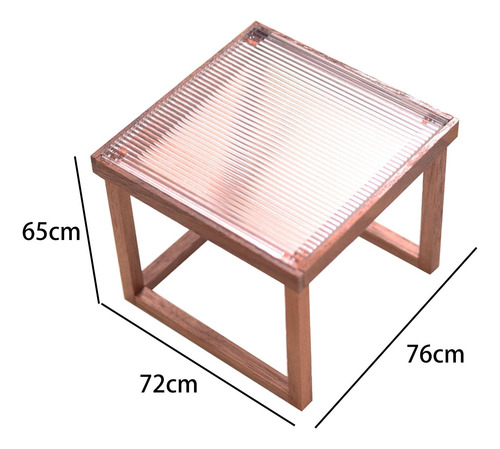 Casa De Muñecas Mesa En Miniatura Mesa Auxiliar Teatable L