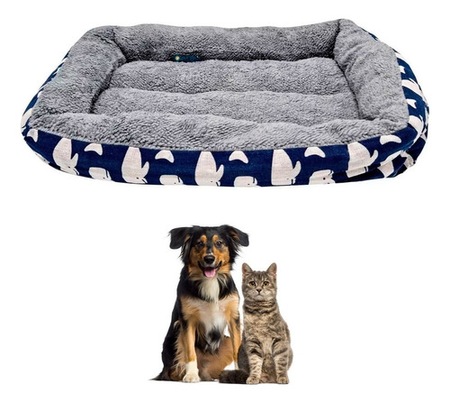 Cucha Cama Colchon Puff Perro Gato Mascota 40x30 Atrix ® Color Ballenas