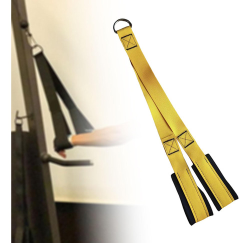 2 Accesorio De Cable De Cuerda Para Tríceps, Pulls Amarillo