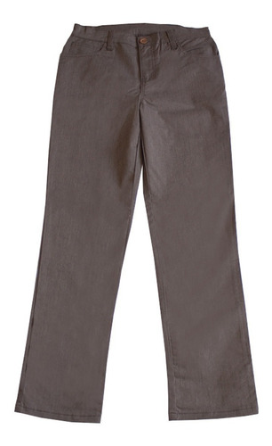 Pantalon Mujer Drill Stretch Talla 6 Color Gris 