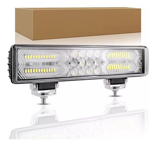 Barra Led Lupa 33cm 90w Luz Blanca Fija Estroboscópica Autos