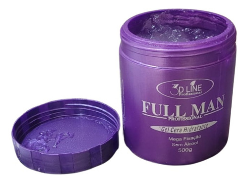 Kit 2 Gel Cera Hidratante 3d Line 500gr Full Man