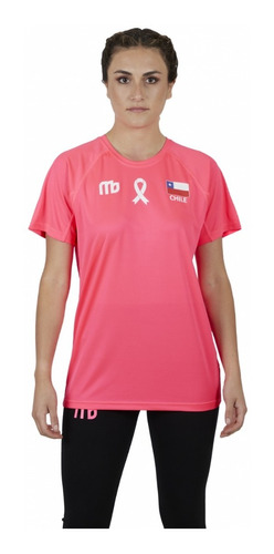 Polera Entrenamiento Mujer Voleibol Chile Rosa